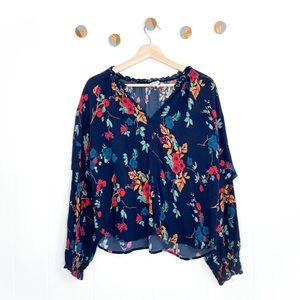 Sea New York Floral Mari Top Blouse Ruffle
